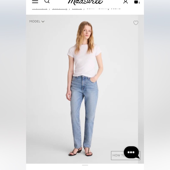 Madewell Denim - Madewell jeans, medium blue with distressing